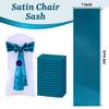 MDS Satin Chair Sashes, 150 Pack, 7x108 Each, Decorative Chair Bows Ribbon Tie Backs for Wedding Party, Holiday Dinner, Birthday, Reception, Banquet, Hotel & Event Decoration - Dark Teal view 3