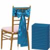 MDS Pack of 75 Satin Chair Sashes for Wedding & Events Dark Teal view 1