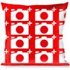 Pillow Decorative Throw Camera Red White view 1