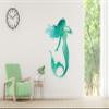 West Mountain Mermaid Wall Decal - Aqua Watercolors - Bathroom Wall Decal - Beach House Vinyl Wall Sticker - 44''H x 32''W view 3