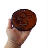 1Pc Handmade Ceramic Christmas Tree Ornament Or Wall Decor, Holliday Decoration Gift Idea (11 cm /4.33 in, Angel, Golden) view 3