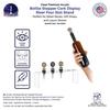 Marketing Holders 4 Pack Wine Bottle Topper Display Stand 4 Slot Rack .75 Inch Wide Holes Stand Bar Organizing Riser with Holes Clear Acrylic 9.75" Wide by 2" Deep Showcase view 3