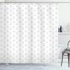 Ambesonne Anchor Shower Curtain, Retro Tattoo Style Hand Drawn Style Nautical Pattern Hipster Retro Art Design, Cloth Fabric Bathroom Decor Set with Hooks, 69" W x 75" L, Black White