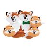 3D Fox Family of 5 Christmas Ornament 2025 Personalized Family Christmas Ornaments 2025 | Custom Holiday Foxes Personalized Tree Ornaments Customizable Gifts of Woodland Animal of Five Ornament view 3