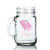 Personalized Color Printed 16-ounce Mason Mug - Bible - Pink - 72 pack view 1
