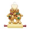 3D Personalized Our First Christmas Ornament 2025 | Custom Gingerbread Couple Ornaments Rolling Pin Couples Ornament 2025 Family of 2 Cookie for a Couple Ornaments Couples Unique Gifts view 3