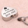 Oinsi Human&Pet Ashes Memorial Jewelry Stainless Steel Heart Cremation Pendant Keepsake Funeral Casket (You Will Always be here) view 2