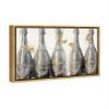 The Oliver Gal Artist Co. Drinks and Spirits Framed Wall Art Canvas Prints 'Dom Marbles' Champagne Home Dcor, 45 in x 30 in, Grey, Gold view 2