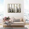 The Oliver Gal Artist Co. Drinks and Spirits Framed Wall Art Canvas Prints 'Dom Marbles' Champagne Home Dcor, 45 in x 30 in, Grey, Gold view 4