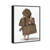The Oliver Gal Artist Co. Fashion and Glam Framed Wall Art Canvas Prints, Bags-Orange' Travel Essentials Home Dcor, 30 in x 45 in, Brown, White view 2