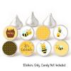 Bumble Bee Label for Hershey Kisses Chocolates by Adore By Nat - Birthday Baby Shower Party Stickers - Set of 240 view 2
