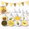 Bumble Bee Label for Hershey Kisses Chocolates by Adore By Nat - Birthday Baby Shower Party Stickers - Set of 240 view 3