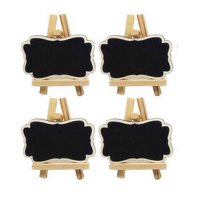 10 Pcs Mini Chalkboard Place Cards Message Board Kids Crafts Home Party Decorations Wedding Table Numbers Food Label Tabletop Birthady Parties Garden Decor (Small)