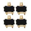10 Pcs Mini Chalkboard Place Cards Message Board Kids Crafts Home Party Decorations Wedding Table Numbers Food Label Tabletop Birthady Parties Garden Decor (Small) view 1