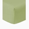Eyelet Home Decor Sage, Queen Size 15 Inch Deep Pocket 1PC Fitted Sheet Only, Egyptian Cotton 800 Thread Count view 1