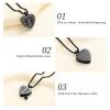 Oinsi Double Baby Feet On My Heart Stainless Steel Cremation Jewelry Urn Necklace for Ashes with Filling Kits view 3