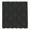 Ambesonne Dark Grey Shower Curtain, Antique Damask Pattern in 3D Style Classic Old Fashioned Floral Design, Cloth Fabric Bathroom Decor Set with Hooks, 69" W x 84" L, Charcoal Grey Dimgrey view 2