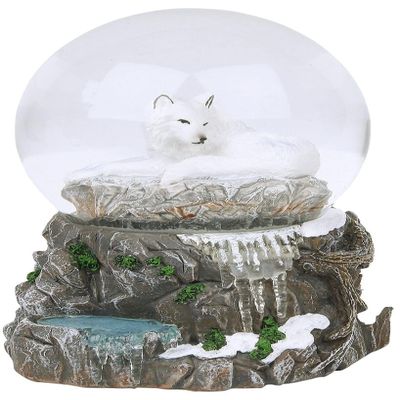 Nemesis Now Guardian of The North Snow Globe,Grey (LP) 14.5cm