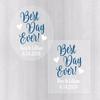 Best Day Ever! Clear Transparent Wedding Favor Stickers (#452-C) view 1