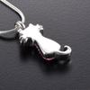 Multi-Colored Crystal Lovely Cat Urns Necklace for Ashes Loss Of Pet Cremation Jewelry+Free Fill Kit (Black Stone) view 3