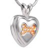 Oinsi Bone In Heart Memorial Pendant Stainless Steel Pet Ashes Holder Keepsake Cremation Necklace view 3