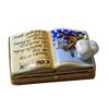 COOKBOOK W/CHEF HAT - LIMOGES BOX AUTHENTIC PORCELAIN FIGURINE FROM FRANCE view 2