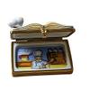 COOKBOOK W/CHEF HAT - LIMOGES BOX AUTHENTIC PORCELAIN FIGURINE FROM FRANCE view 3