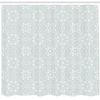 Ambesonne Moroccan Shower Curtain, Culture Inspired Elements Geometric Design Eastern Stars, Cloth Fabric Bathroom Decor Set with Hooks, 69" W x 70" L, Seafoam White view 2