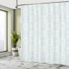 Ambesonne Moroccan Shower Curtain, Culture Inspired Elements Geometric Design Eastern Stars, Cloth Fabric Bathroom Decor Set with Hooks, 69" W x 70" L, Seafoam White view 4