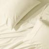 Abripedic Solid 300-Thread-Count, 100-Percent Cotton Percale, Breathable Crispy Split-California-King Sheets Set for Adjustable Beds, Ivory view 1