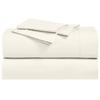 Abripedic Solid 300-Thread-Count, 100-Percent Cotton Percale, Breathable Crispy Split-California-King Sheets Set for Adjustable Beds, Ivory view 3
