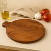 Make in Modern Acacia Wood 14"x12" Inches Cutting/Serving/Chopping Board, 1-Piece, Brown view 3