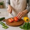 Make in Modern Acacia Wood 14"x12" Inches Cutting/Serving/Chopping Board, 1-Piece, Brown view 4