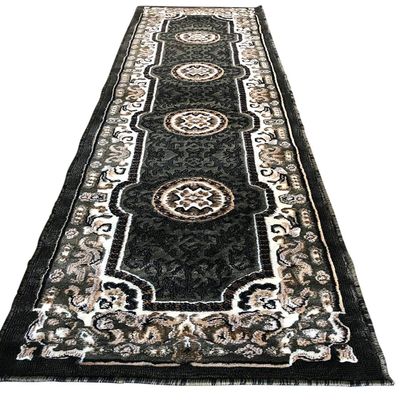 Kingdom Traditional Runner Area Rug Sage Green Design D123 (2 Feet X 7 Feet)