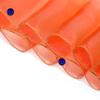 MDS Pack of 75 PCS Organza Chair Sashes Wider Dining Chair Bows Ribbon Tie Back for Wedding Party Birthday Bridal Shower Reception Event Banquet Home Chair Cover Decoration - Brunt Orange view 4