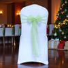 MDS Pack of 75 PCS Organza Chair Sashes Wider Dining Chair Bows Ribbon Tie Back for Wedding Party Birthday Bridal Shower Reception Event Banquet Home Chair Cover Decoration - Apple Green view 1