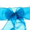 MDS Pack of 75 PCS Organza Chair Sashes Wider Dining Chair Bows Ribbon Tie Back for Wedding Party Birthday Bridal Shower Reception Event Banquet Home Chair Cover Decoration - Dark Teal view 4