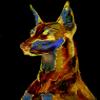 Bronze Doberman, Abstract Doberman Art, Nursery Decor, Dobie Owner Gift, Dog Memorial, Hand Signed by Artist Oscar Jetson view 1