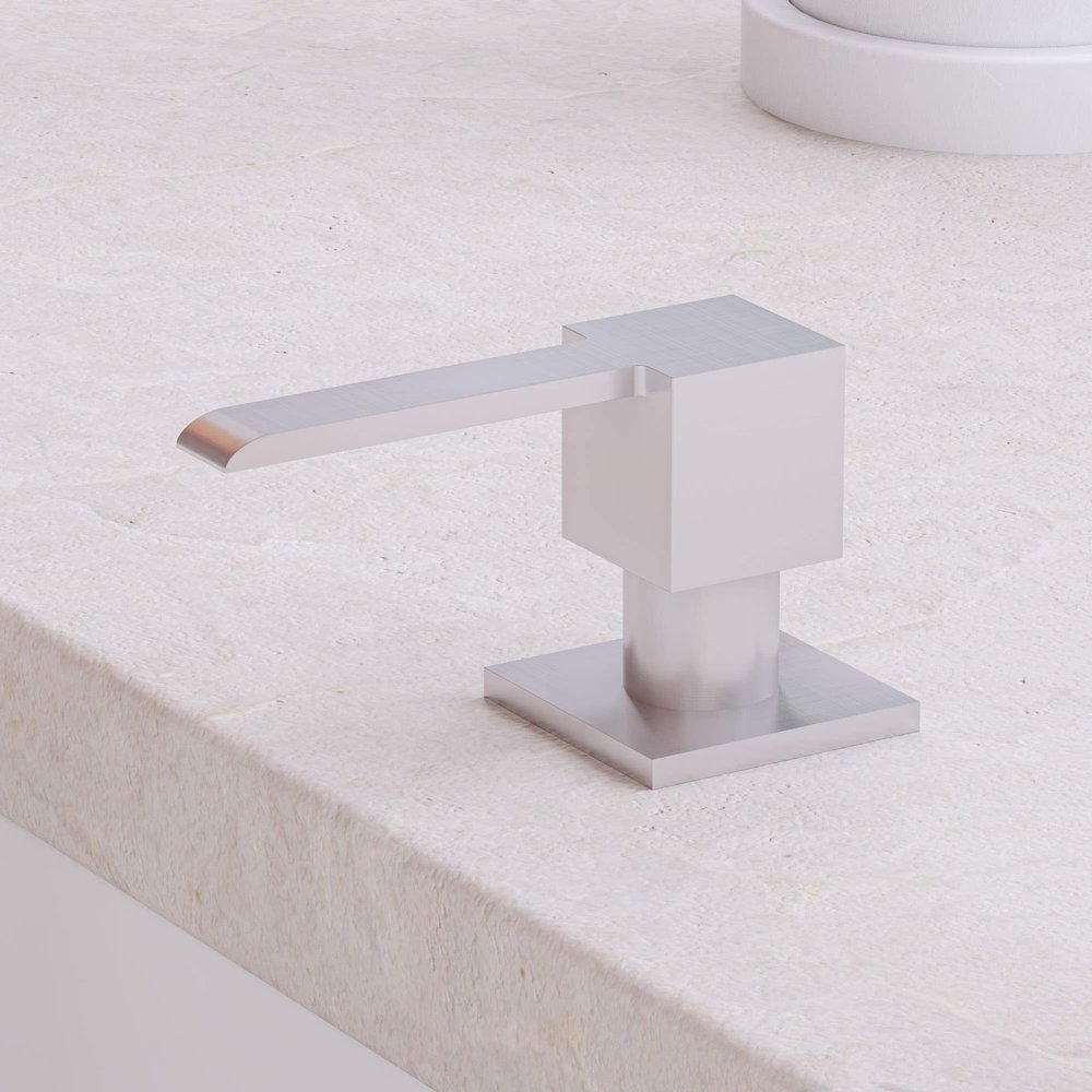 Alfi brand AB3320SB-B AB5007-BSS Modern Square Soap Dispenser, Brushed Stainless Steel