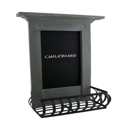 Light Blue 5.7x11x18.5 Wood Wall Chalkboard