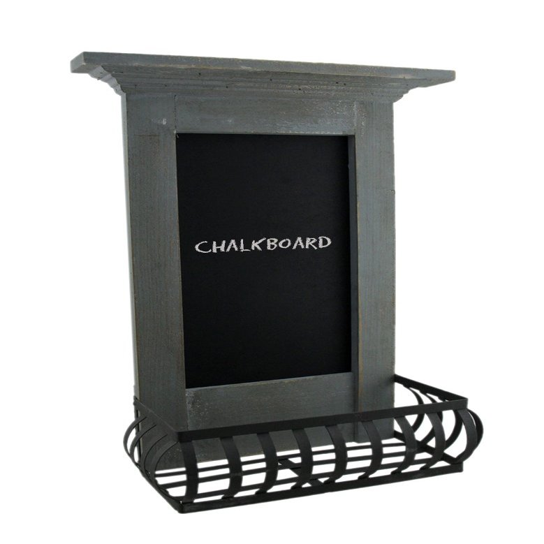 Light Blue 5.7x11x18.5 Wood Wall Chalkboard