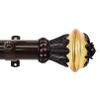 A&F Rod Dcor - Aileron 1.5" Non-Telescoping Heavy Duty Curtain Rod 22ft - Cocoa view 2
