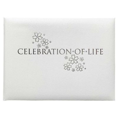 Esposti Funeral Guest Book for Memorial Service - In Loving Memory Funeral Guest Book - Celebration of Life Guest Book - Guest Sign In Book for Funeral Service 96 Pages with Silver Gilt Edges