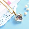 Oinsi Heart Birthstone Cremation Urn Necklace - My Mother,My Friend Engraved Memorial Ashes Urn Jewelry (Gold with white writing) view 2