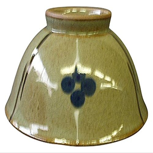 CtoC JAPAN Stylish Rice Bowl: Split Flowers (Earth), Chazuke (Blue), Arita Ware Japanese Rice Bowl Pottery, Size (cm) 11.9 x 6.4, No. 367635
