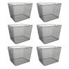 YBM HOME Kitchen Pantry Organizer Wire Baskets for Shelves, Cabinets, Pantry, Countertop, Mesh Open Storage Bin Metal Basket for Organizing Food Supplies, 6 Pack view 1