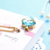 Oinsi Engraving Paw Print My Best Friend Birthstone Cremation Necklace For Pet Urn Jewelry (Blue Stone) view 4