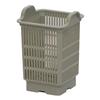 Ishikawa Resin Industries Drainer Rack, Cycle Cleaning Rack, Silver Basket, Gray, 6.5 x 4.3 x 4.3 inches (16.5 x 11 x 11 cm), Pack of 1, Polypropylene, Made in Japan view 1