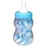 Jumbo Baby Shower Bottle Party Favor Dispenser with 16 Mini Candy Bottles, Blue view 1