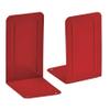 Acrimet Bookends for Shelves, Non-Skid Book Holder, Heavy Duty Book Stopper, Steel Metal Book Ends Storage for Home, Library, 6 7/8" H x 4" W x 4 1/2" D (Red) (1 Pair / 2 Pieces) view 1